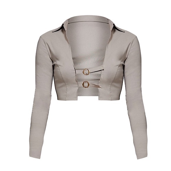 PrettyLittleThing Tops - Buckle Crop Cardigan